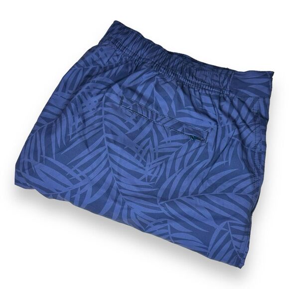 Peter Millar Crown Crafted Mens Blue Floral PALM Swim Trunks Shorts NWT XL$110